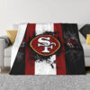 San Francisco 49ers Blankets - Fleece Blanket for Couch - Lightweight (Queen Size) san francisco 49ers blankets fleece blanket for couch lightweight queen size ver 10