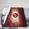 San Francisco 49ers Blankets - Fleece Blanket for Couch - Lightweight (Queen Size) san francisco 49ers blankets fleece blanket for couch lightweight queen size ver 114