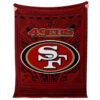 San Francisco 49ers Blankets - Fleece Blanket for Couch - Soft (Queen Size) san francisco 49ers blankets fleece blanket for couch soft queen size ver 57