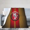 San Francisco 49ers Blankets - Fleece Blanket for Couch - Warm (Queen Size) san francisco 49ers blankets fleece blanket for couch warm queen size ver 17