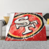 San Francisco 49ers Blankets - Fleece Blanket for Gift - Lightweight (Multiple Sizes) san francisco 49ers blankets fleece blanket for gift lightweight multiple sizes ver 146