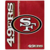 San Francisco 49ers Blankets - Sherpa Blanket for Bed - Cozy (Throw Size) san francisco 49ers blankets sherpa blanket for bed cozy throw size ver 127