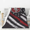 San Francisco 49ers Blankets - Sherpa Blanket for Bed - Soft (Queen Size) san francisco 49ers blankets sherpa blanket for bed soft queen size ver 5