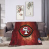 San Francisco 49ers Blankets - Sherpa Blanket for Bed - Warm san francisco 49ers blankets sherpa blanket for bed warm ver 133