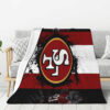 San Francisco 49ers Blankets - Sherpa Blanket for Couch - Warm san francisco 49ers blankets sherpa blanket for couch warm ver 42