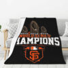San Francisco Giants Blanket - Sherpa Blanket for Gift - Warm (Queen Size) san francisco giants blanket sherpa blanket for gift warm queen size ver 49
