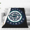 Seattle Mariners Blanket - Fleece Blanket for Bed - Lightweight (Queen Size) seattle mariners blanket fleece blanket for bed lightweight queen size ver 2