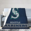 Seattle Mariners Blanket - Fleece Blanket for Gift - Lightweight (Throw Size) seattle mariners blanket fleece blanket for gift lightweight throw size ver 38