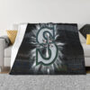 Seattle Mariners Blanket - Fleece Blanket for Sofa - Warm (Queen Size) seattle mariners blanket fleece blanket for sofa warm queen size ver 50