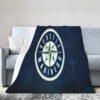 Seattle Mariners Blanket - Sherpa Blanket for Bed - Warm seattle mariners blanket sherpa blanket for bed warm ver 31
