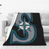 Seattle Mariners Blanket - Sherpa Blanket for Sofa - Warm (Queen Size) seattle mariners blanket sherpa blanket for sofa warm queen size ver 34