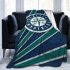 Seattle Mariners Blankets - Fleece Blanket for Bed - Warm (Queen Size) seattle mariners blankets fleece blanket for bed warm queen size ver 52