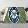 Seattle Mariners Blankets - Sherpa Blanket for Sofa - Soft (Throw Size) seattle mariners blankets sherpa blanket for sofa soft throw size ver 5
