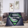 Seattle Seahawks Blanket - Fleece Blanket for Couch - Soft seattle seahawks blanket fleece blanket for couch soft ver 4