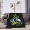 Seattle Seahawks Blanket - Sherpa Blanket for Bed - Cozy (Queen Size) seattle seahawks blanket sherpa blanket for bed cozy queen size ver 2