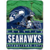 Seattle Seahawks Blanket - Sherpa Blanket for Couch - Lightweight (Multiple Sizes) seattle seahawks blanket sherpa blanket for couch lightweight multiple sizes ver 49