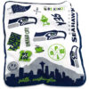 Seattle Seahawks Blanket - Sherpa Blanket for Gift - Cozy (Multiple Sizes) seattle seahawks blanket sherpa blanket for gift cozy multiple sizes ver 57