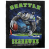 Seattle Seahawks Blanket - Sherpa Blanket for Gift - Soft (Multiple Sizes) seattle seahawks blanket sherpa blanket for gift soft multiple sizes ver 9
