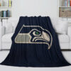Seattle Seahawks Blanket - Sherpa Blanket for Sofa - Lightweight (Throw Size) seattle seahawks blanket sherpa blanket for sofa lightweight throw size ver 12