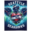 Seattle Seahawks Blankets - Sherpa Blanket for Sofa - Cozy seattle seahawks blankets sherpa blanket for sofa cozy ver 24
