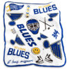 St Louis Blues Blankets - Sherpa Blanket for Couch - Warm st louis blues blankets sherpa blanket for couch warm ver 17