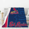 St Louis Cardinals Blanket - Sherpa Blanket for Sofa - Cozy (Queen Size) st louis cardinals blanket sherpa blanket for sofa cozy queen size ver 47