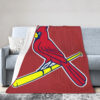 St Louis Cardinals Blankets - Sherpa Blanket for Couch - Soft (Throw Size) st louis cardinals blankets sherpa blanket for couch soft throw size ver 65