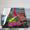 St Louis Cardinals Blankets - Sherpa Blanket for Gift - Lightweight (Throw Size) st louis cardinals blankets sherpa blanket for gift lightweight throw size ver 6