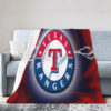 Texas Rangers Blanket - Fleece Blanket for Sofa - Warm (Multiple Sizes) texas rangers blanket fleece blanket for sofa warm multiple sizes ver 31