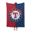 Texas Rangers Blanket - Sherpa Blanket for Couch - Cozy (Queen Size) texas rangers blanket sherpa blanket for couch cozy queen size ver 8