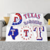 Texas Rangers Blanket - Sherpa Blanket for Couch - Warm (Queen Size) texas rangers blanket sherpa blanket for couch warm queen size ver 6