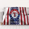 Texas Rangers Blankets - Fleece Blanket for Couch - Lightweight (Multiple Sizes) texas rangers blankets fleece blanket for couch lightweight multiple sizes ver 18
