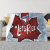 Toronto Blue Jays Blanket - Sherpa Blanket for Sofa - Lightweight (Queen Size) toronto blue jays blanket sherpa blanket for sofa lightweight queen size ver 2
