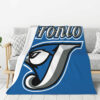 Toronto Blue Jays Blankets - Sherpa Blanket for Bed - Cozy (Multiple Sizes) toronto blue jays blankets sherpa blanket for bed cozy multiple sizes ver 64