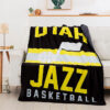 Utah Jazz Blankets - Sherpa Blanket for Gift - Cozy (Throw Size) utah jazz blankets sherpa blanket for gift cozy throw size ver 5
