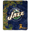 Utah Jazz Blankets - Sherpa Blanket for Sofa - Cozy (Throw Size) utah jazz blankets sherpa blanket for sofa cozy throw size ver 4