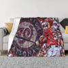 Washington Nationals Blanket - Sherpa Blanket for Bed - Lightweight washington nationals blanket sherpa blanket for bed lightweight ver 15