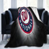 Washington Nationals Blanket - Sherpa Blanket for Bed - Soft (Multiple Sizes) washington nationals blanket sherpa blanket for bed soft multiple sizes ver 12