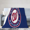 Washington Nationals Blanket - Sherpa Blanket for Gift - Cozy (Multiple Sizes) washington nationals blanket sherpa blanket for gift cozy multiple sizes ver 10