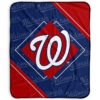 Washington Nationals Blankets - Fleece Blanket for Sofa - Warm (Multiple Sizes) washington nationals blankets fleece blanket for sofa warm multiple sizes ver 22